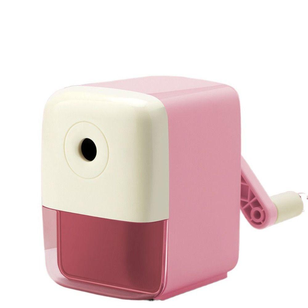 

Ручка точилка для карандашей автоматические студенческие канцелярские принадлежности новые щипцы для завивки карандашей для дома Pink