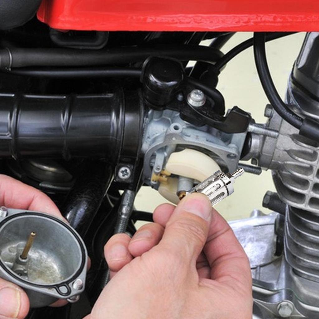 Motorcycle Motor Oil Filter 8mm High Performance Oil Filter Metal Motorcycle Parts For Scooter ATV Dirt Bike Snowmobile