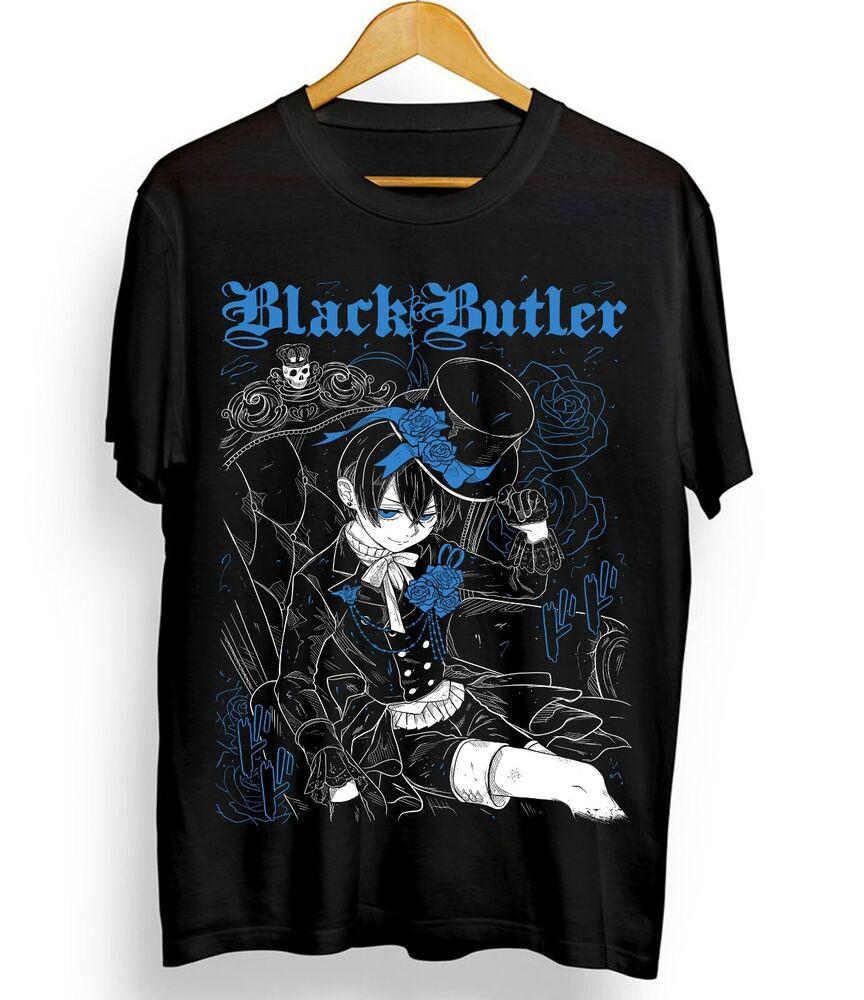 Black Butler T-Shirt Sebastian Ciel Toboso Yana Kawai Anime T-Shirt Alle Größen
