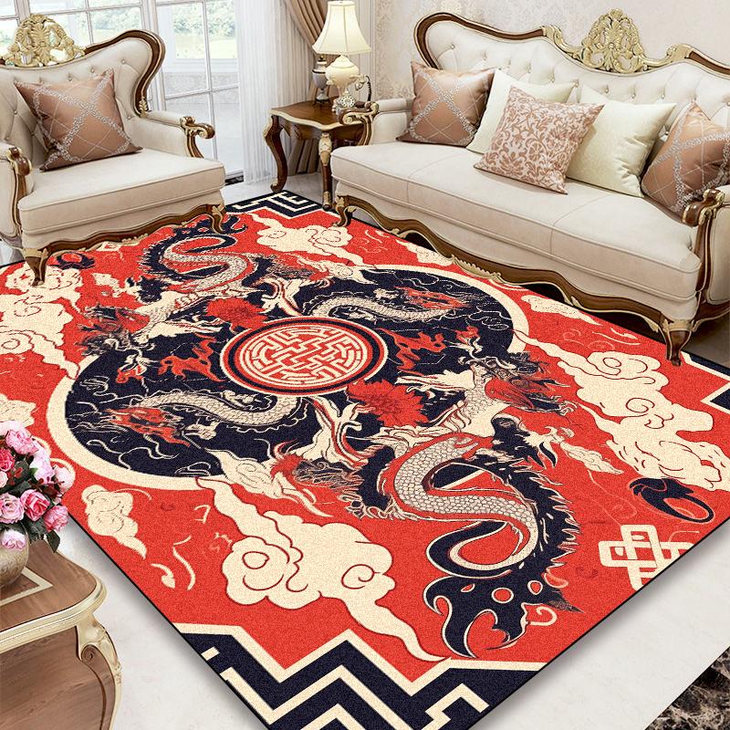 Living Room European Style Carpets Large Area Sofa Area Rugs for Bedroom Decoration Cloakroom Floor Mat Non-slip Entrance Carpet