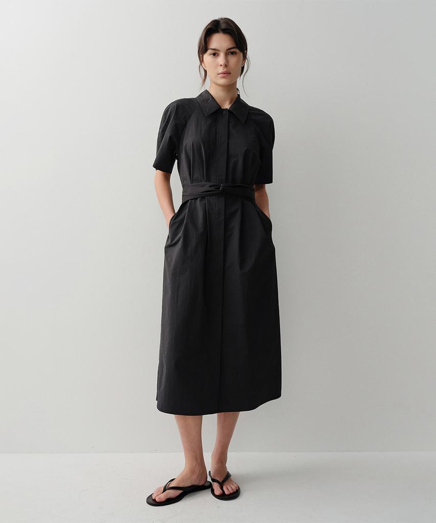 Ia Raglan Shirt Dress (Black)