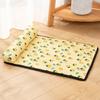 Pet Cooling Mat Lovely Patterns Wear Resistant Ice Silk Cartoon Print Pet