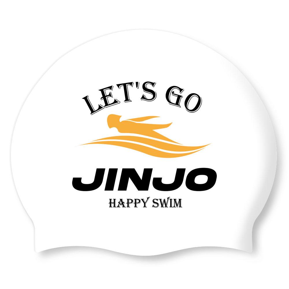 Eseudisebeun Silicone Swim Cap Jinjo Casual-White