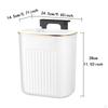 Hanging Trash Can with Lid Food Waste Bin Kitchen Compost Wall Mount Garbage for Countertop