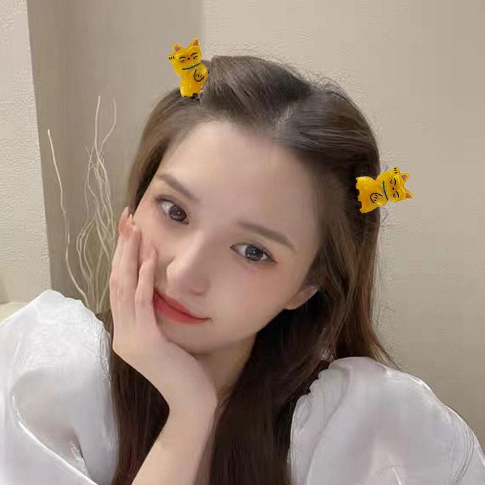 Lucky Cat New Hair Catch Korean Shark Clip Animal Hair Claws Women Hairgrips Acetate Hair Clips