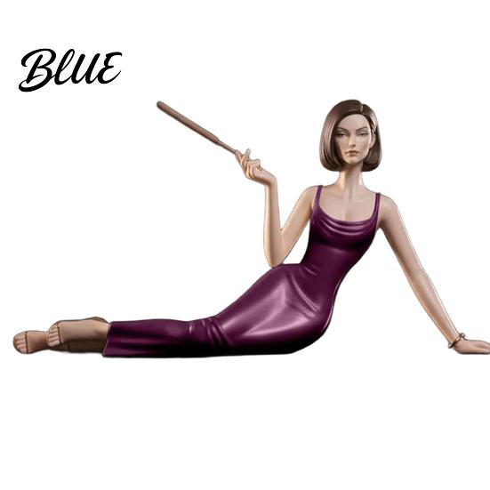 Lightweight Decorative Figurine Handcrafted Women Aroma Resin Elegant Lady Incense Stick Holder Relaxation Scent Diffuser Stand Meditating Sculpture