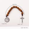 Benedict Medals Crucifix Rosary Comfortable Handling Portable Size Religious Wrist Accessories for Spiritual Devotion