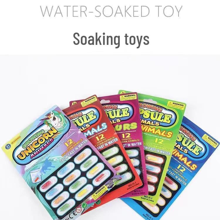 Children's Expanding Dinosaur and Marine Life Sponge Capsule Toy