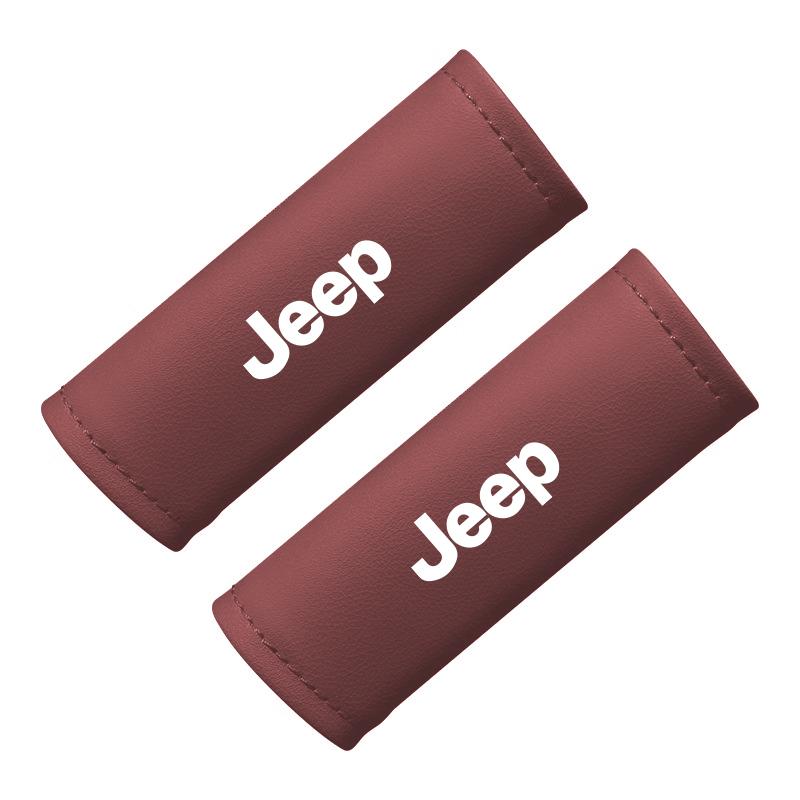 

Cup Holders 2Pcs Leather Car Door Armrest Cover Roof Handle Covering For Jeep Grand Cherokee Wrangler JK Gladiator Compass Reneg