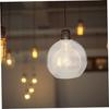 Cabilock Lantern Shade, Spherical Glass Pendant Light Shade, Transparent Light Cover, E26, Ceiling Light, Hanging Light, Bedroom, LED Compatible, No I