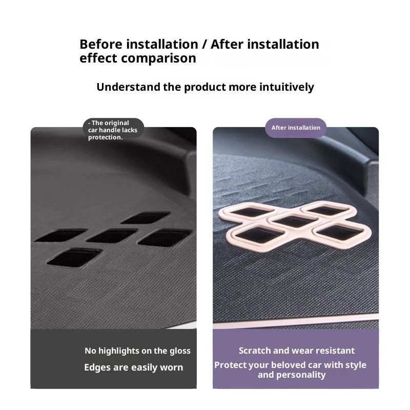 For BYD Dolphin Surf/Mini Atto 1 Interior Accessories Center Console Decorative Sticker Air Vent Trim Frame Dashboard PanelGood product