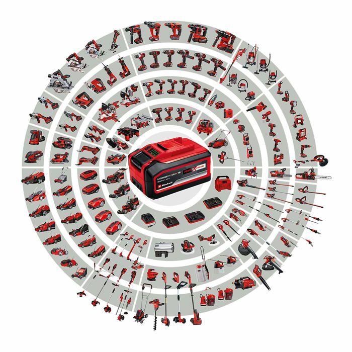 Einhell perceuse visseuse à percussion sans fil te-cd 18/2 li-i +22 kit pxc (18v) livré avec batterie 2,5ah et chargeur