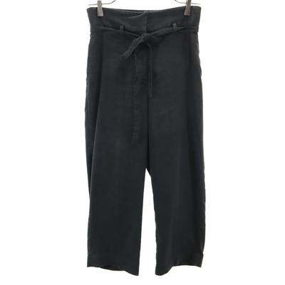 TOMORROWLAND Ražots Japānā Linu maisījuma taisnas bikses 34 melnas Sieviešu Lietotas