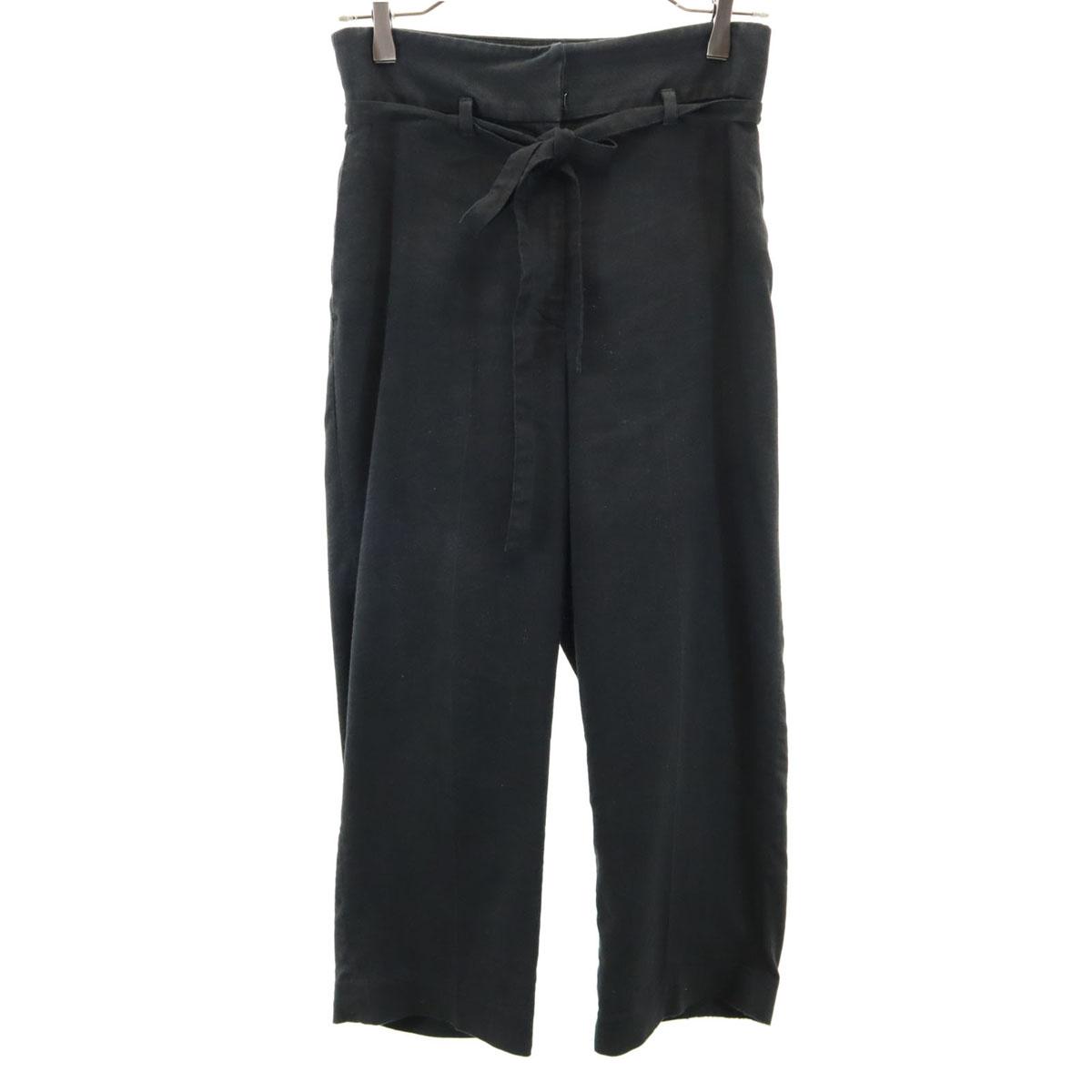 

TOMORROWLAND Сделано в Японии Лен Смесь Прямые брюки 34 черный Женские Б/у