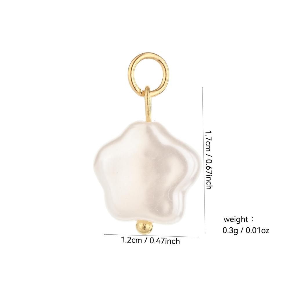 Multi-Stone Ceramic Faux Pearl Cat's Eye Beaded DIY Earrings Pendant