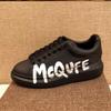 Pure Original McQueen Low-Top White Shoes: Unisex Graffiti Platform Sneakers