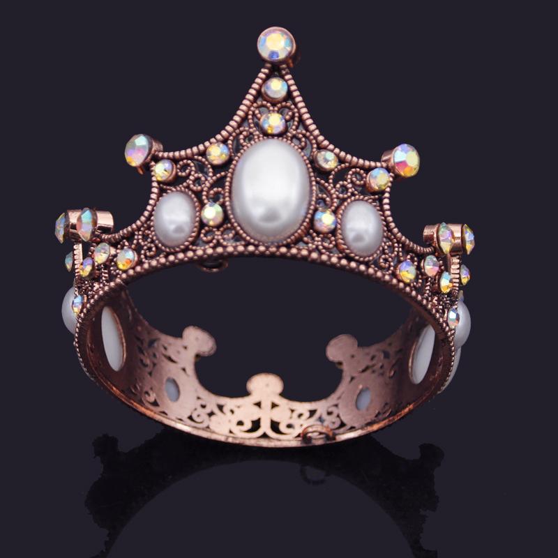 

Свадебные тиары для невесты, хрустальная маленькая корона, украшение для торта на день рождения, головное украшение, детская маленькая диадема, аксессуары для волос