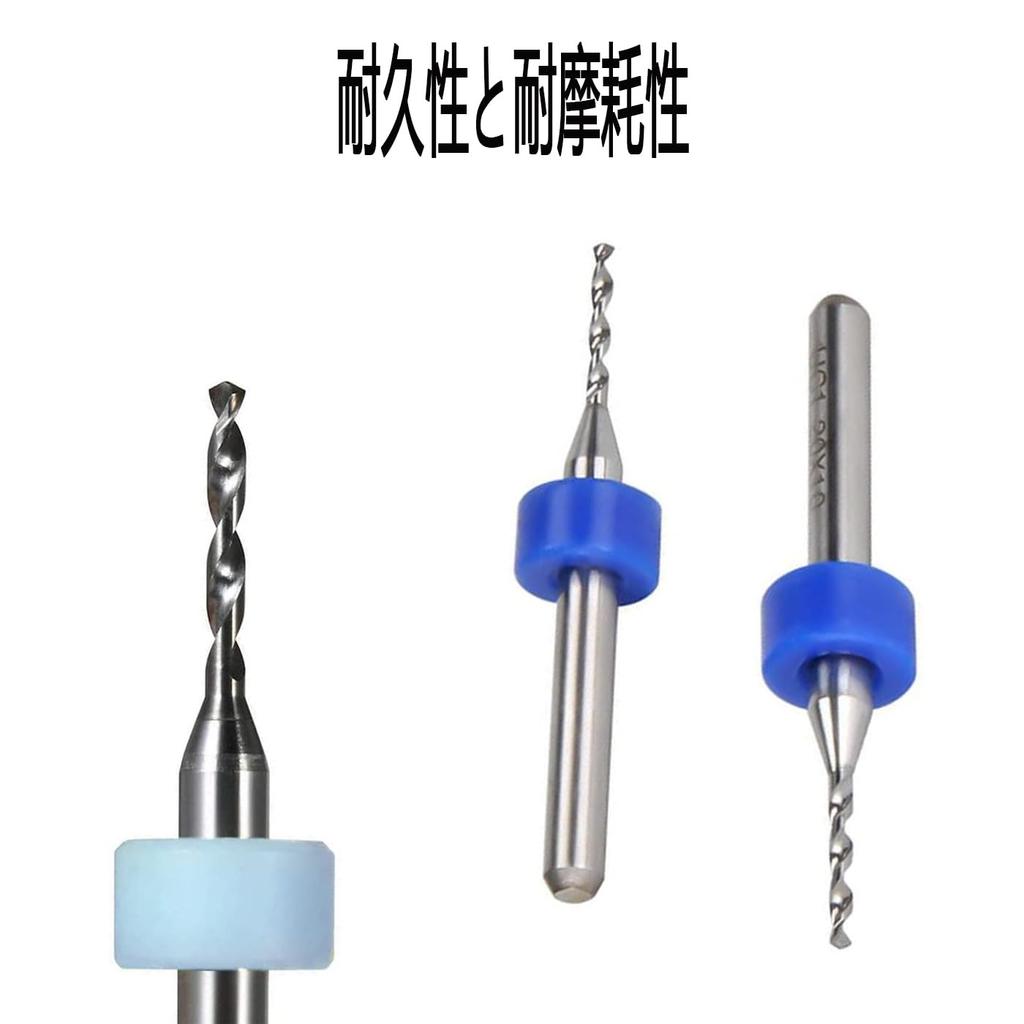 Set of 10 (0.1_1.0) PCB Carbide Precision Drill Pearl Drill Easy Storage Storage Box