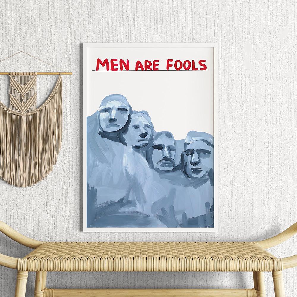 David Shrigley Rose Kytarový umělecký plakát Současný tisk Kuchyň Vtipný citát Obraz na plátně Abstraktní obrázky Domácí nástěnná dekorace