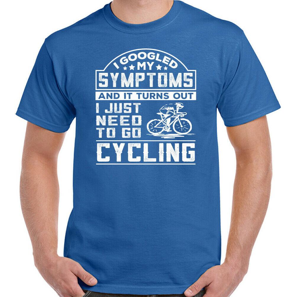 26 Cycling T-Shirt Symptoms Mens Funny Cyclist Cycle Bicycle Bike MTB Road Mountain Unisex T-Shirt M