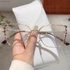 Oversized Cat Eye Glasses Women  Fashion Vintage Multi-color Rim Optical Frames Trendy Blue Light Blocking Eyewear