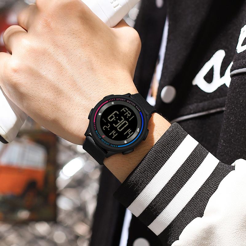 Mode Digitaluhr Teenager Studenten Handuhr Trendy Outdoor Sport Wasserdicht Modus Handgelenk Stoppuhr Kinderuhr