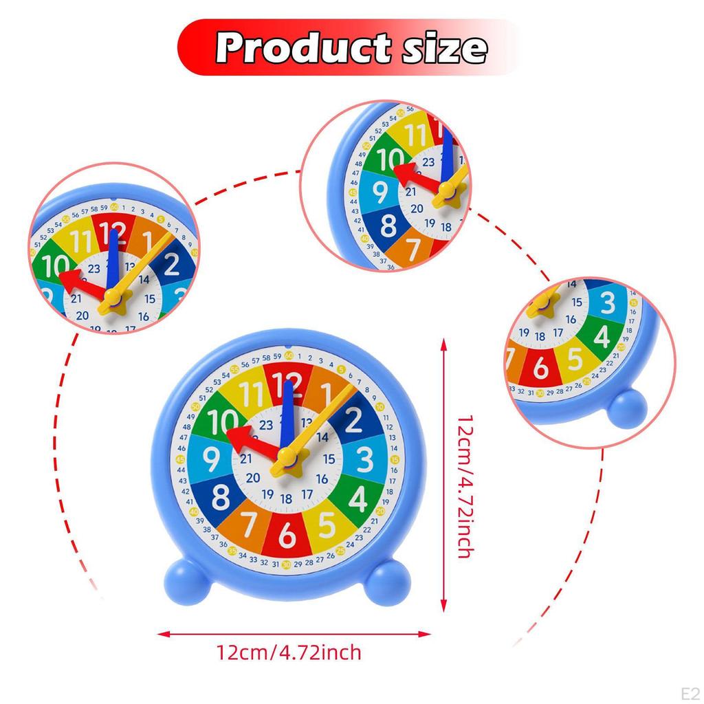 Learn Clock Toy Time Activity Abacus,Hours,Minutes,Teaching Aids,Number Cognition Teaching for