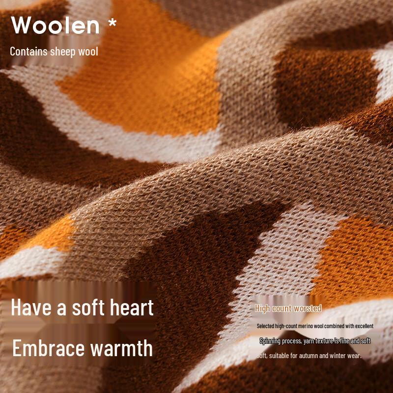 Navigare Men's Jacquard Knitted Winter Neck Warmer