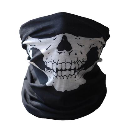Black Skull Mask Šatka na hlavu Motocykel Helma Mask Vojenská herná maska
