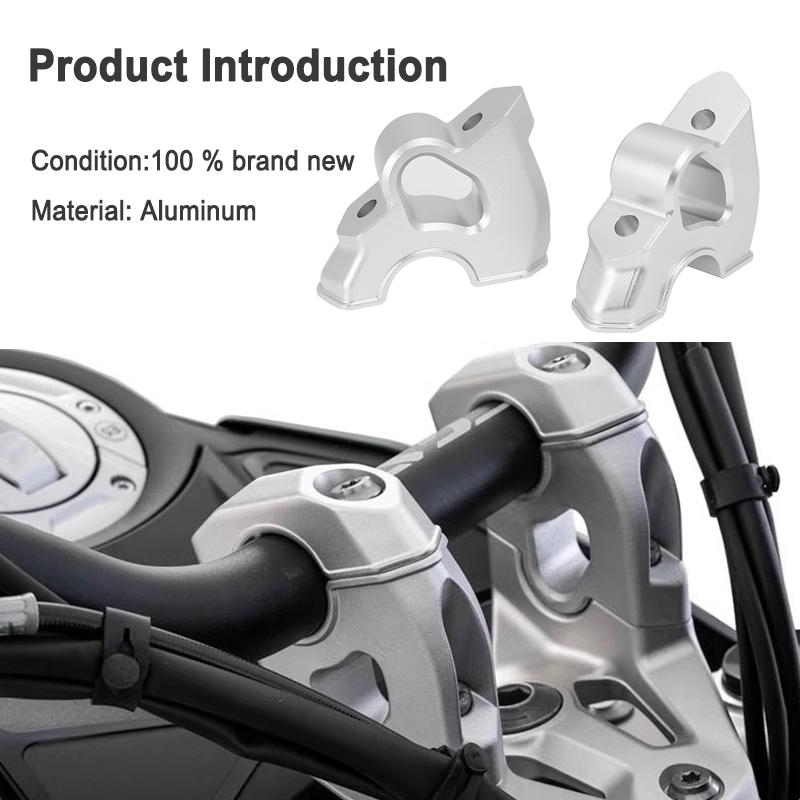 Für BMW R1300GS Lenkererhöhung Drag R 1300 GS R1300 GS ADV 2023 2024 2025 Motorradzubehör Lenkerklemme Verlängerungsadapter