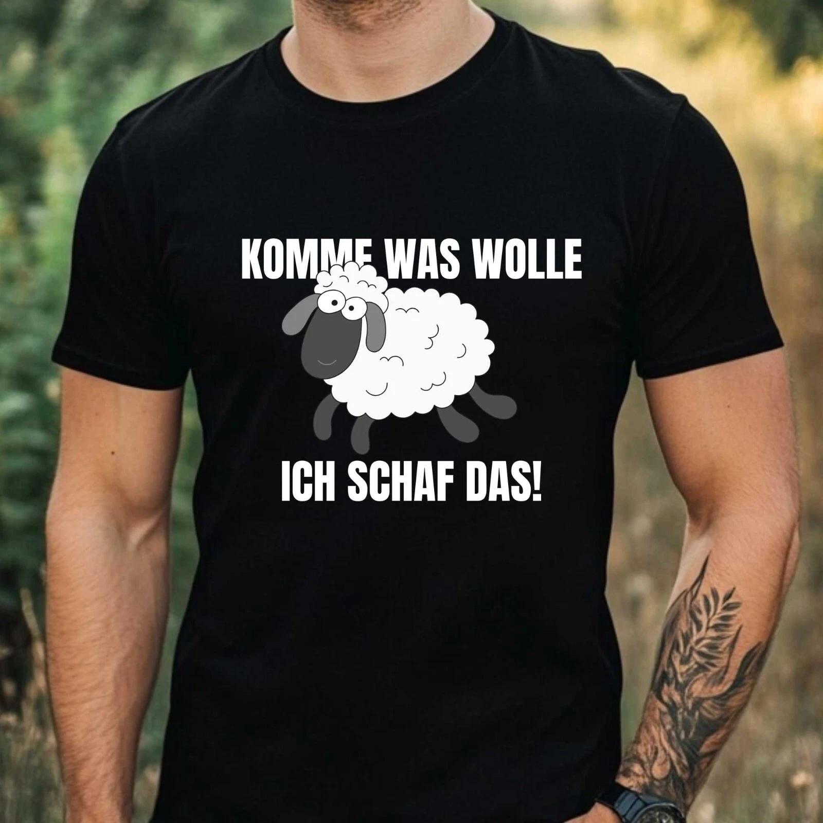T-Shirt Herren Lustiges Schaf Motiv Baumwolle Größe XS bis 5XL XS