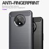 Brushed Texture Case For 1+7t Oneplus 7T Silicone Cases for Oneplus7t One Plus 7T Luxury Carbon Fiber Soft TPU Phone Cover