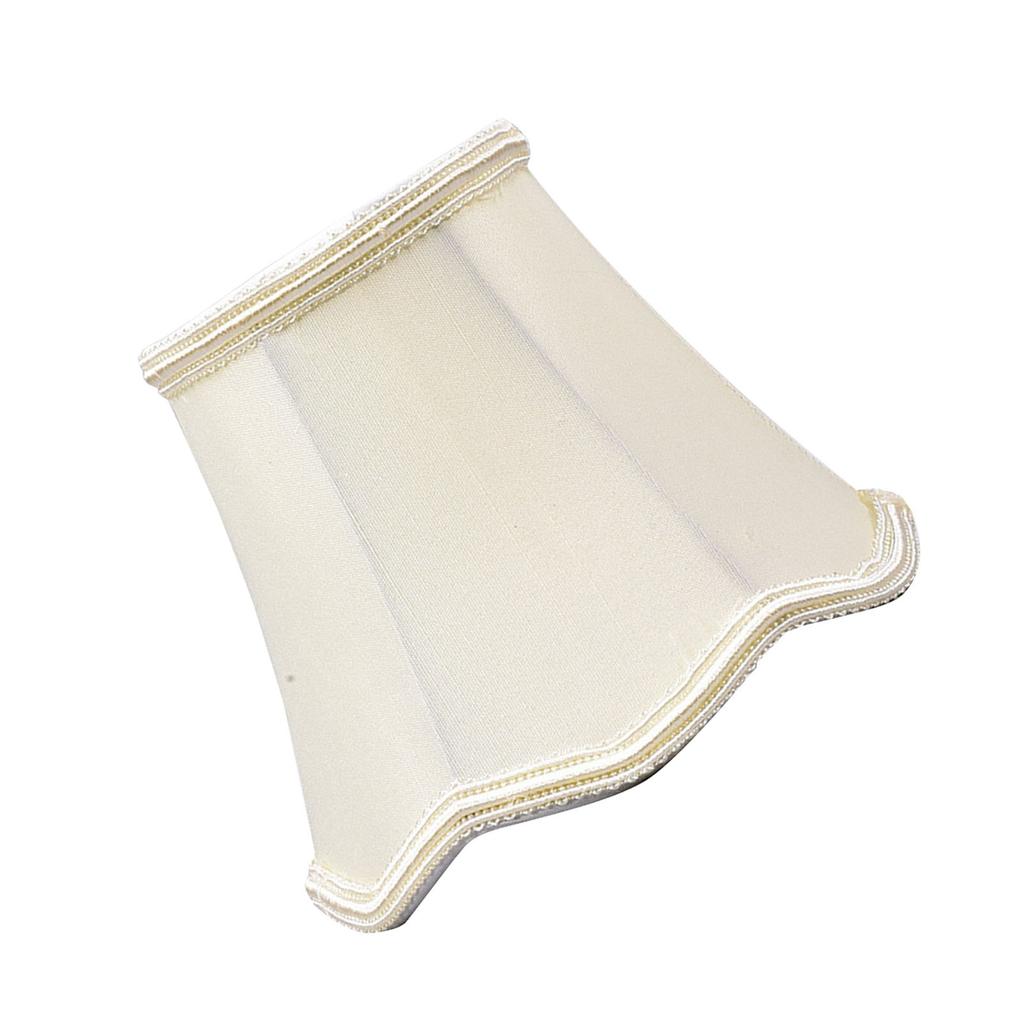 Burlap Lamp Shade Replacement Round Fabric Lampshade for Chandelier Wall Lamp White