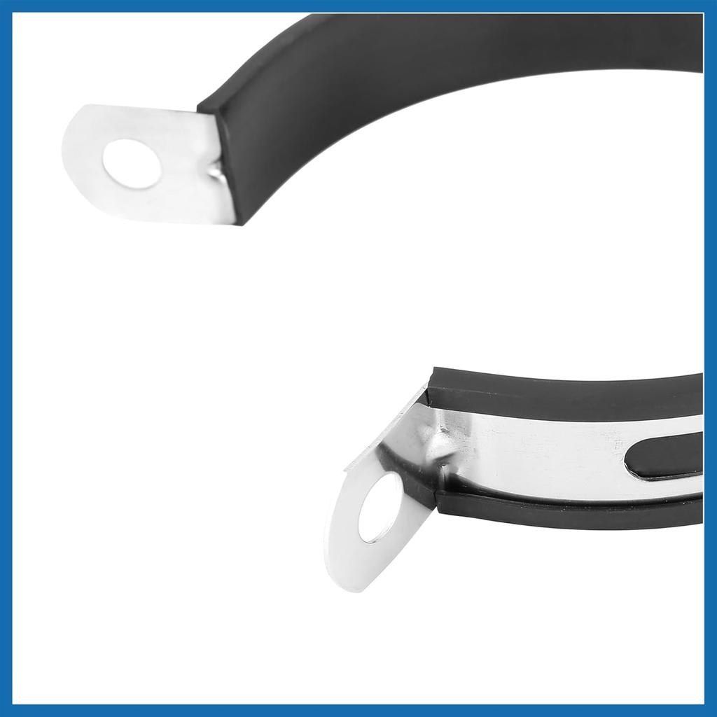 89mm 3.5" 3 1/2 Inch Motorcycle Exhaust Band Joint Clamp Muffler Pipe Stainless Steel Silver Tone Item Replacement