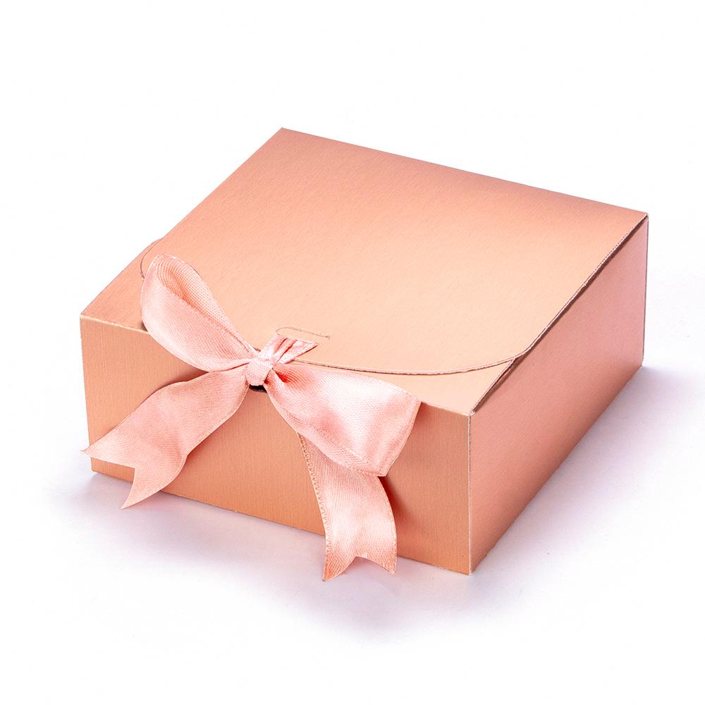 Cross-border Ribbon Gift Box with Bow for Souvenirs and Birthday Gifts