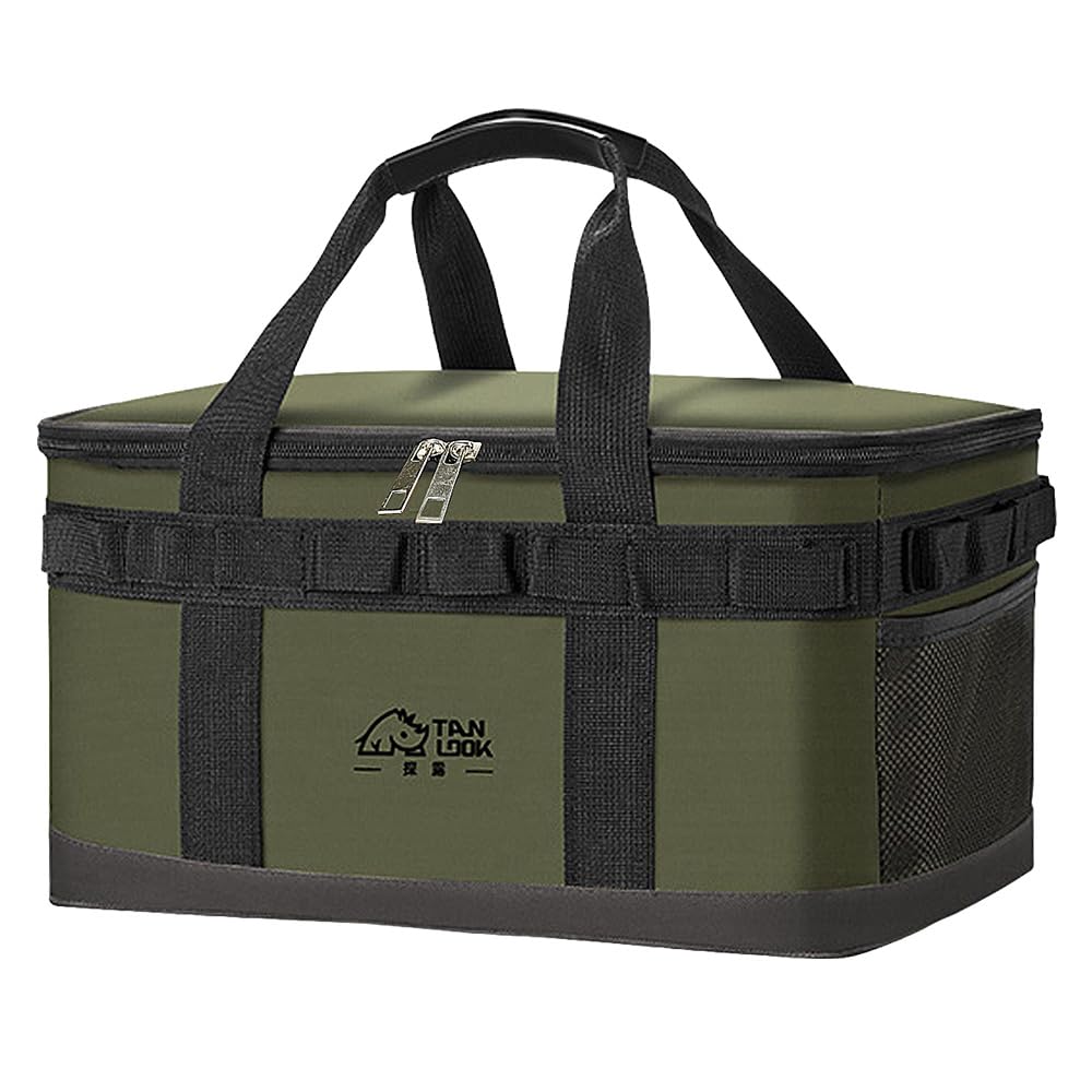 

Large Capacity Insulated Cooler Keeps Food Fresh Perfect for Lunch Thick Outdoor and Sports Watching Bag, 23L, Longer, Boxes, Handles, Activities, оливковий
