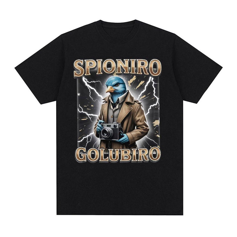 

Funny Italian Brainrot Spioniro Golubiro Meme T-shirt Men Women Gothic Fashion Humor Style T Shirt Casual Cozy Short Sleeve T... 5XL різнокольоровий