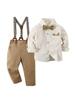 Boys' Gentleman 3-Piece Formal Suit for Spring & Autumn - Ideal for Weddings, Birthdays, and Special Events.