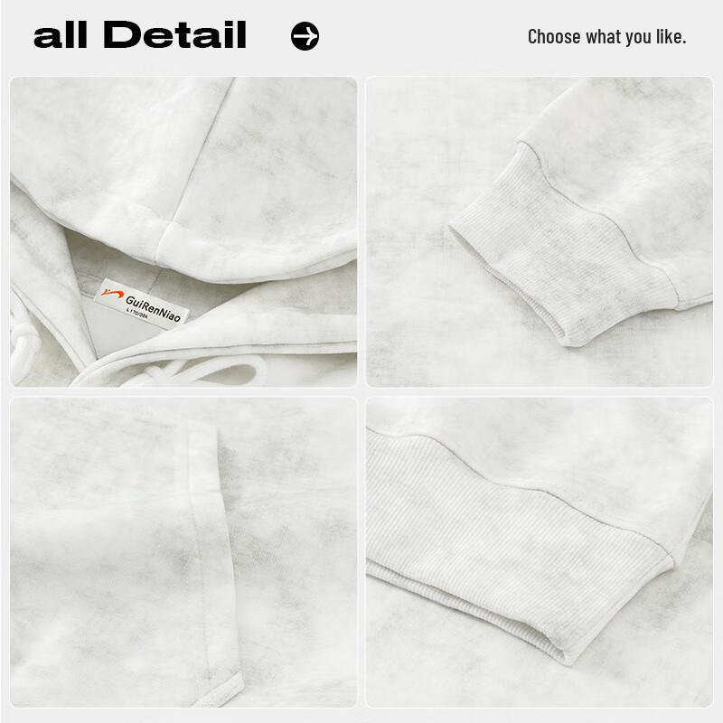 Guirenniao Men's Heavyweight Hooded Sweatshirt