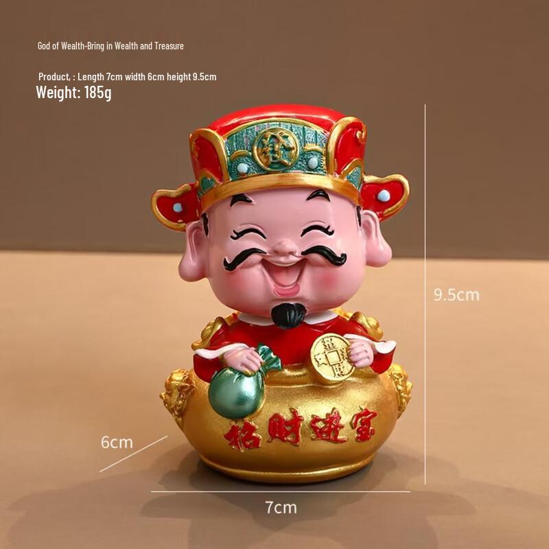 Lilang Shaking Head God of Wealth Car Ornament