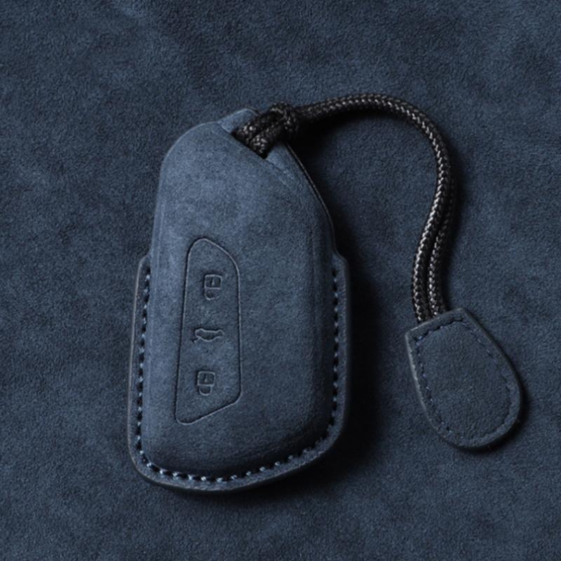 Leather Car Key Case Cover For Vw Volkswagen Golf 8 Mk8 Id.3 Id.4 Cupra Skoda Octavia A8 Seat Leon  Formentor Tarraco