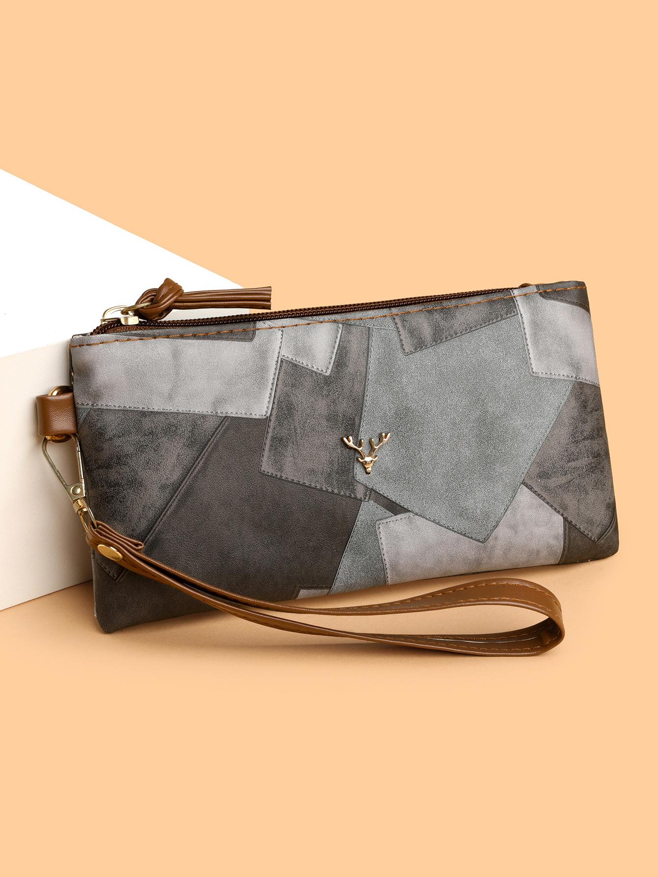 

Mobile phone bag women s 2024 new autumn handbag women s horizontal model universal portable mini small bag change bag сірий колір