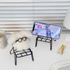 Metal Phone Holder Mini Chair Desktop Stand New Telephone Stands  for Desktop Organizers