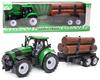 Tractor with Trailer Toy for Children Plastic Farm 2