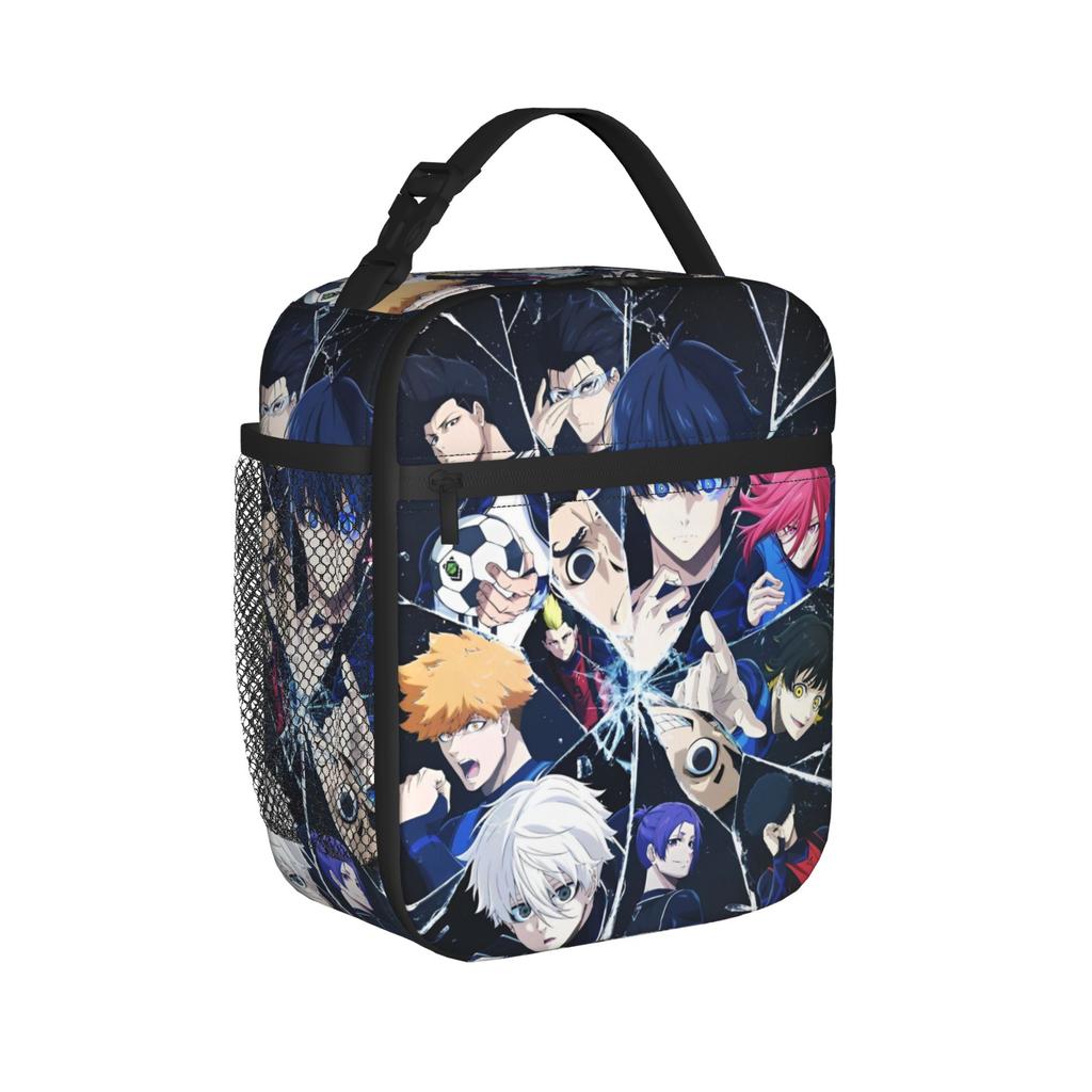 Blues Locks Insulated Lunch Bags Cooler Bag Reusable,Lunch Container Soccer Sports Leakproof Lunch Box Tote Food Handbags