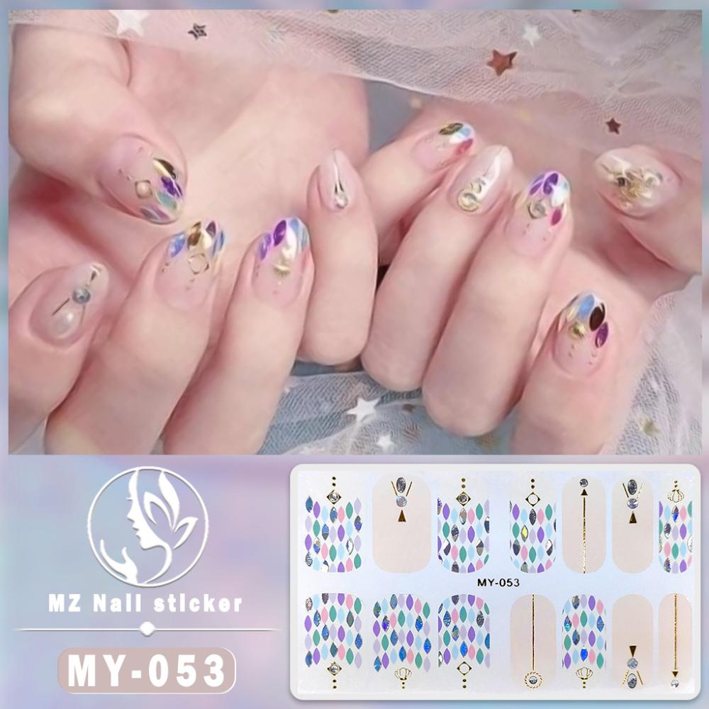 New Year's New Three-dimensional Waterproof No-bake Gel Nail Polish Film Full Sticker Ins Wind Nail Film Paper Nail Film