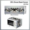 Printed Microwave Oven Dust Cover Universal Dust Protector Mat Microwave Cover  Household Cover