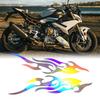Motorcycle Sticker Decal - Flame Design for Car - Set of 2 Waterproof Emblems