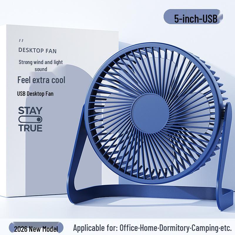 

5 , 6 , 8 USB Desk Fan with Silent Brushless Motor for Office or Dormitory Use 5 inch