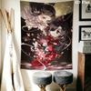 Heavenly Official's Blessing Wall Tapestry Aesthetic Wall Hanging Printed Fabric Blanket Decorative Tapestries for Bedroom Living Room Home Decor